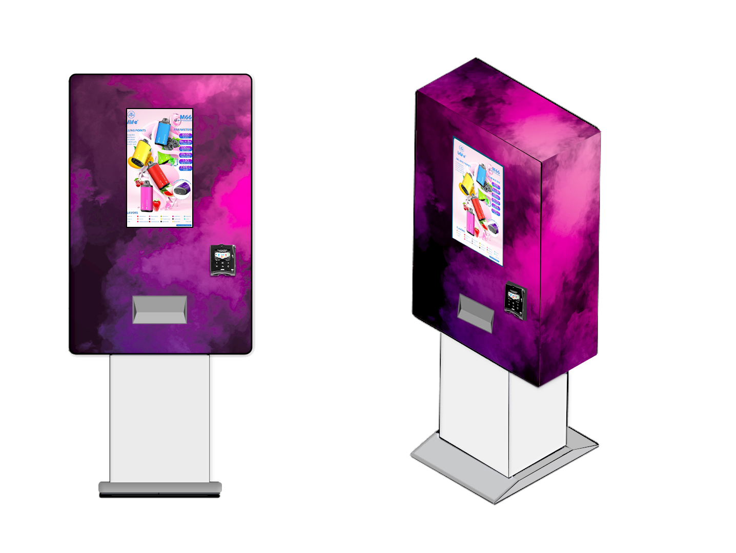 standing/hanging e*cigarette vape vending machine specially designed for vape electronics cigarettes